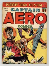 Captain Aero Comics Vol. 1 #4 VG- 3.5 RESTORED 1942 picture