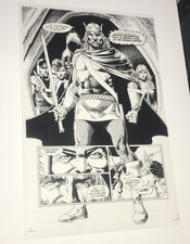 CAMELOT 3000 KING ARTHUR ASTONISH DC COMICS ADVERTISING PRODUCTION ART ACETATE picture