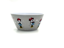 Disney Minnie Mouse Kids Cereal Bowl Plastic Pink Cartoon Breakfast Bowl picture