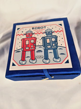 VINTAGE SCHYLLING ATOMIC ROBOT SALT & PEPPER MINT IN BOX picture