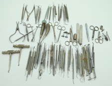 Vintage Huge Lot of Stainless Dental Tools Equipment H.U. Friedy Schumaker ETC picture