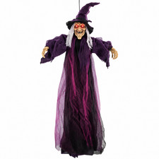 Halloween Life Size Talking Witch Animatronic Outdoor Spooky Scary Decoration picture