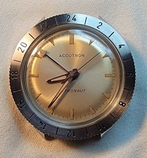 Restored SILVER DIAL 1964 Bulova Accutron 214 Stainless Steel Astronaut Watch picture