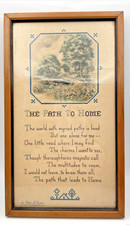 The Buzza Company Framed Print 1930’s The Path To Home, Edgar A Guest picture