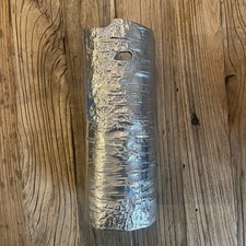 Michael Aram Birch Bark Vase Polished Aluminum Signed 12 Inch Bark & Branch picture