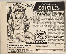 1949 Print Ad Cuddles Creepy 13 Inch Lifelike Dolls Novelty Mart New York,NY picture