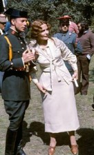 Spanish actors Carmen Sevilla and Manolo Gil during filming of- 1978 Old Photo picture