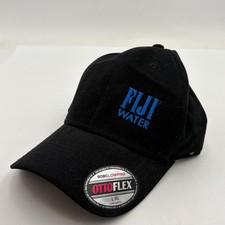 Vintage Fiji Water OttoFlex Hat Cap Earth's Finest Water FIJI WATER HAT Black picture