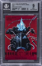 2013 FLEER RETRO MARVEL PRECIOUS METAL GEMS RED #30 GHOST RIDER BGS 9 picture