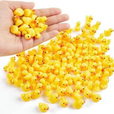 50pc/set Mini Resin Ducks Tiny Duck Miniature Figures Bulk Little Duck Charms picture