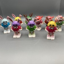 MnM's Mini Plastic Candy Containers Easter Valentines Day, Christmast Lot of 9 picture