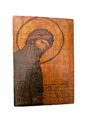 Replica Icon of St. John the Baptist Handmade by Husnu Konuk Istanbul Turkey picture