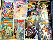 LOT 8 premium Wonder Woman books 1977-2010 NM/NM+ Stan Lee, Byrne, Perez AMALGAM picture