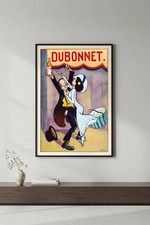 🥂 Dubonnet (1930s) Vintage Ad Poster - 24x36” - Hi-Res💎 Print - 200 GSM picture