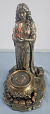 Brigid Goddess Statue: Cold Cast Bronze Finish, Hearth and Home Decor picture