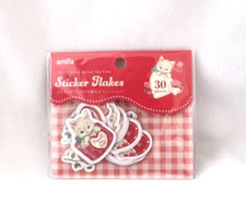 Amifa animal tea time Cat Flakes  sticker pack New red picture