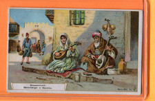 1912 GUTHERMANN'S COSMOS SOAP ADVERTIZING CARD SERIE 651 #3 STRASSENMUSIK picture