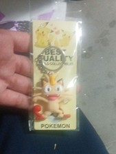 Pokemon Vintage Meowth Pokeball Keychain New 1999 Basic Fun 755-0 #52 picture