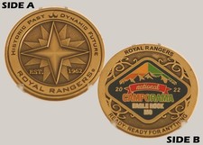 Royal Rangers 2022 National Camporama Eagle Rock Challenge Coin  M#1 picture