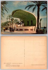 Vintage Alicante, Spain Auditorium Esplanade Palm Trees Postcard Cris-Adam picture