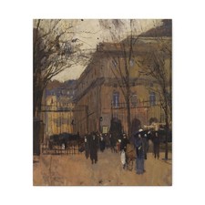 Frank Edwin Scott - L' Odeon du Luxembourg - ca. 1911 - Canvas Wall Art picture