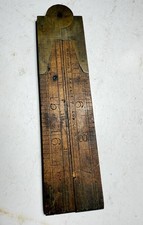 Antique H.A.K & Co. No. 2 Folding Boxwood Brass Rule Ruler LONDON *COLLECTORS* picture