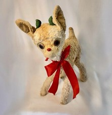 1939 RLM Vintage Montgomery Ward Rudolph Red Nosed Reindeer Mohair Plush 15 inch picture