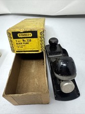 Stanley Adjustable Block Plane w/ Original Box Made in USA No. 220 FAST SHIP picture