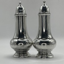 VTG W.B. Mfg. Co. Silver Plate Salt & Pepper Shakers S238-S Weidlich Bros. picture