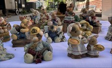 VINTAGE ENESCO  LITTLE PIGGY (TLP) WINTER VILLAGE MEGA LOT 22 Figurines RARE picture