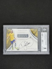 PANINI IMMACULATE SOCCER 2017 NEYMAR JR /25 BRAZIL MODERN MARKS AUTO 10 BGS 8 picture