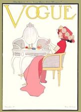 Vogue c1910s Art Nouveau Fashion Poster - 24x36” RARE Reprint 🤯💯 picture
