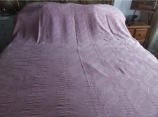 Vintage Pink Coverlet, Bedspread, Blanket, Throw 92