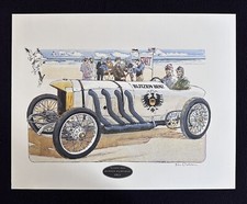 1911 Blitzen Benz Barney Oldfield Dallison Art Print Mercedes Land Speed Record picture