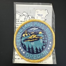 Vtg Crater Lake National Park Oregon Patch Emblem - Trailblazer NOS Made In USA picture
