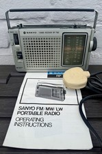 Sanyo RP 7160 Portable Radio FM MW LW 3 Band Receiver 1970s 1980s  picture