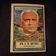 VTG 1938 Gum, Inc. Look 'n See #10 Gen. G. W. Goethals Engineer Card picture