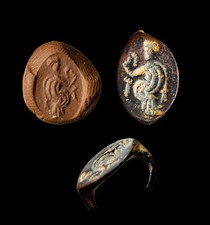 Ancient Near Eastern Canaanite Bronze Signet Seal Haddad 1200BC Authentic COA picture