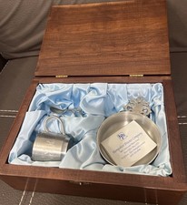 Vintage Hampshire Pewter Baby Set New picture