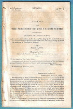 1844 Senate Document ~ TRANSATLANTIC SLAVE TRADE ~ ABUSE OF THE AMERICAN FLAG picture