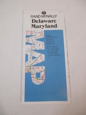 Rand McNally Delaware Maryland State Highway Travel Road Map~HrcRM picture