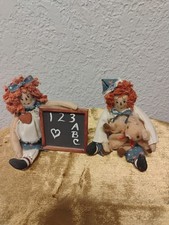 2 Enesco Raggedy Ann Figurines picture