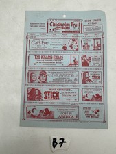 July 1985 Chisholm Trail Drive-In Theatre Wellington Kansas Movie Calendar picture