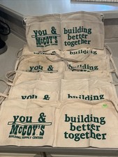 Vintage Canvas Nail Apron McCoy's Building Supply Lot Of 6 picture