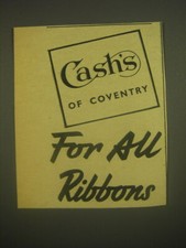 1962 Cash's of Coventry Ad - Cash's of Coventry for all Ribbons picture