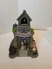 Frank's Big Day Lemax Spooky Town 2013 Halloween Wedding Chapel Retired READ picture