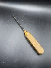 Vintage Hubbard Ice & Fuel Co Cedar Rapids Iowa Promo Wooden Handle Ice Pick picture