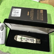 CASE XX USA NATURAL BONE TRIBAL LOCK EVENT KNIFE 2021 TB612010 SS 31290 /SN #013 picture