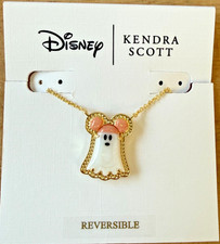 2026 Disney Parks Kendra Scott Mickey Mouse Ghost Necklace NEW Box picture