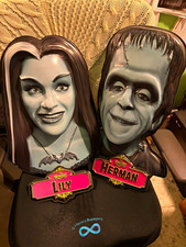 Retro-a-go-go The Munsters Lily & Herman 3D Wall Decor Set 2pk picture